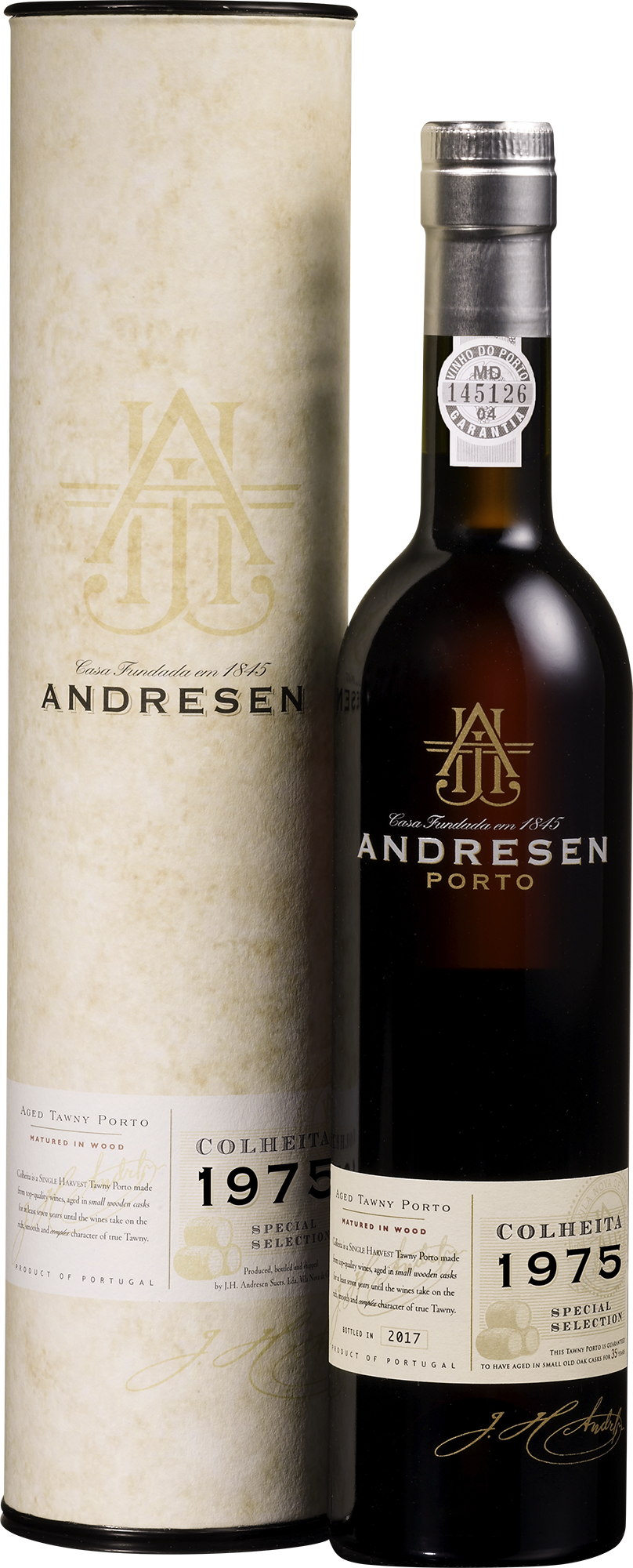 Andresen Colheita Porto 1975 Special Selection med gaverør ( til den næsten 50 årige )