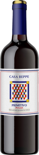 Primitivo Puglia IGT 2021  Casa Beppe - Riolite Vini- originalaftappet kvalitets-Primitivo