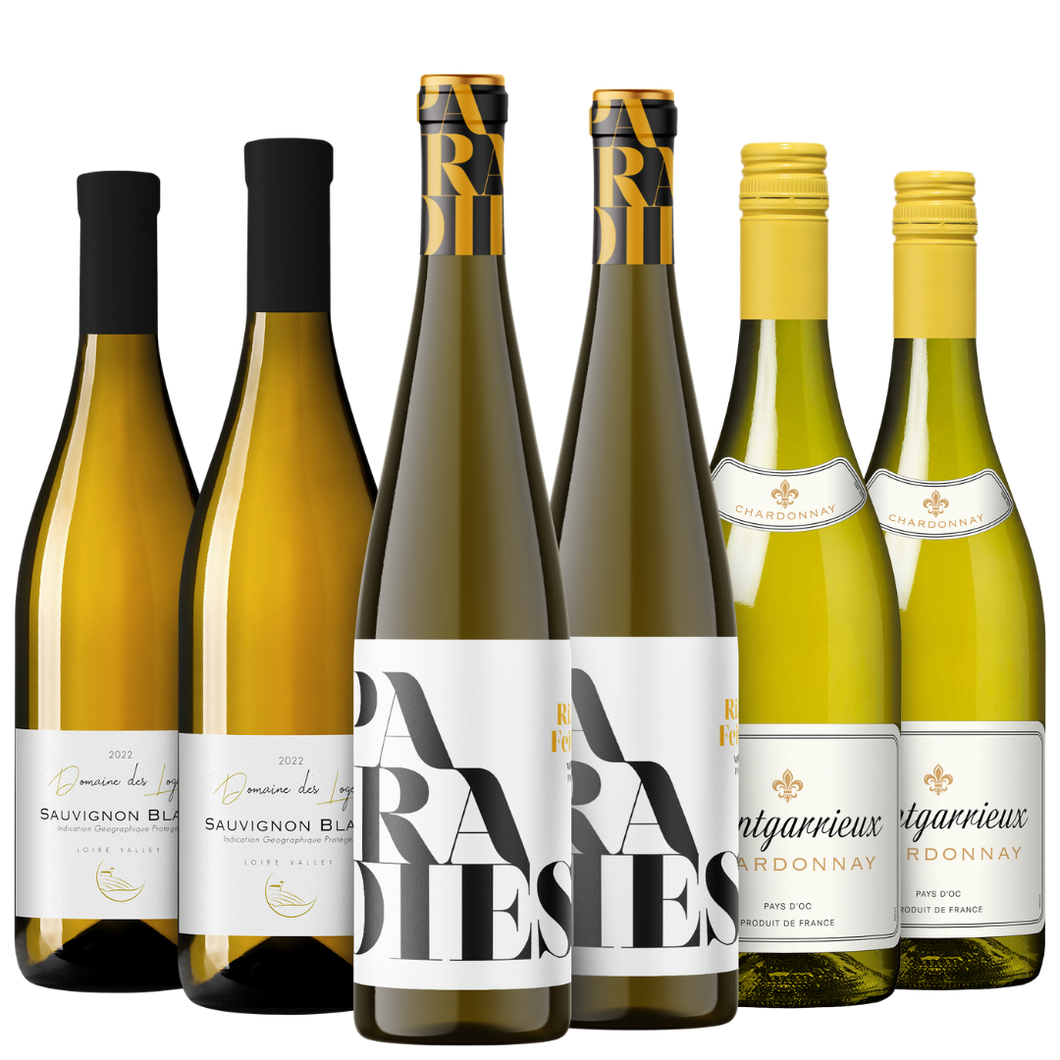 SMAGEKASSE - HVDVINSFAVORITTER - Chardonnay, Sauvignon Blanc & Riesling