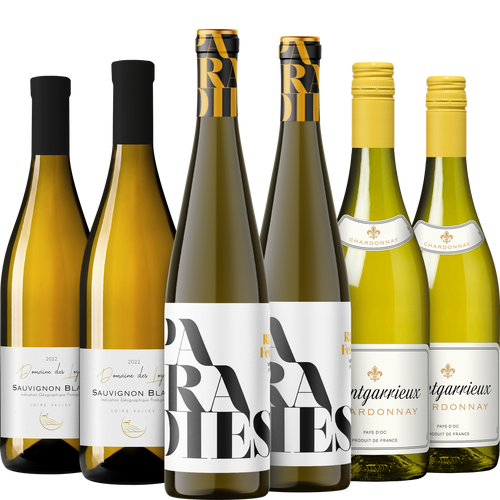 SMAGEKASSE - HVDVINSFAVORITTER - Chardonnay, Sauvignon Blanc & Riesling