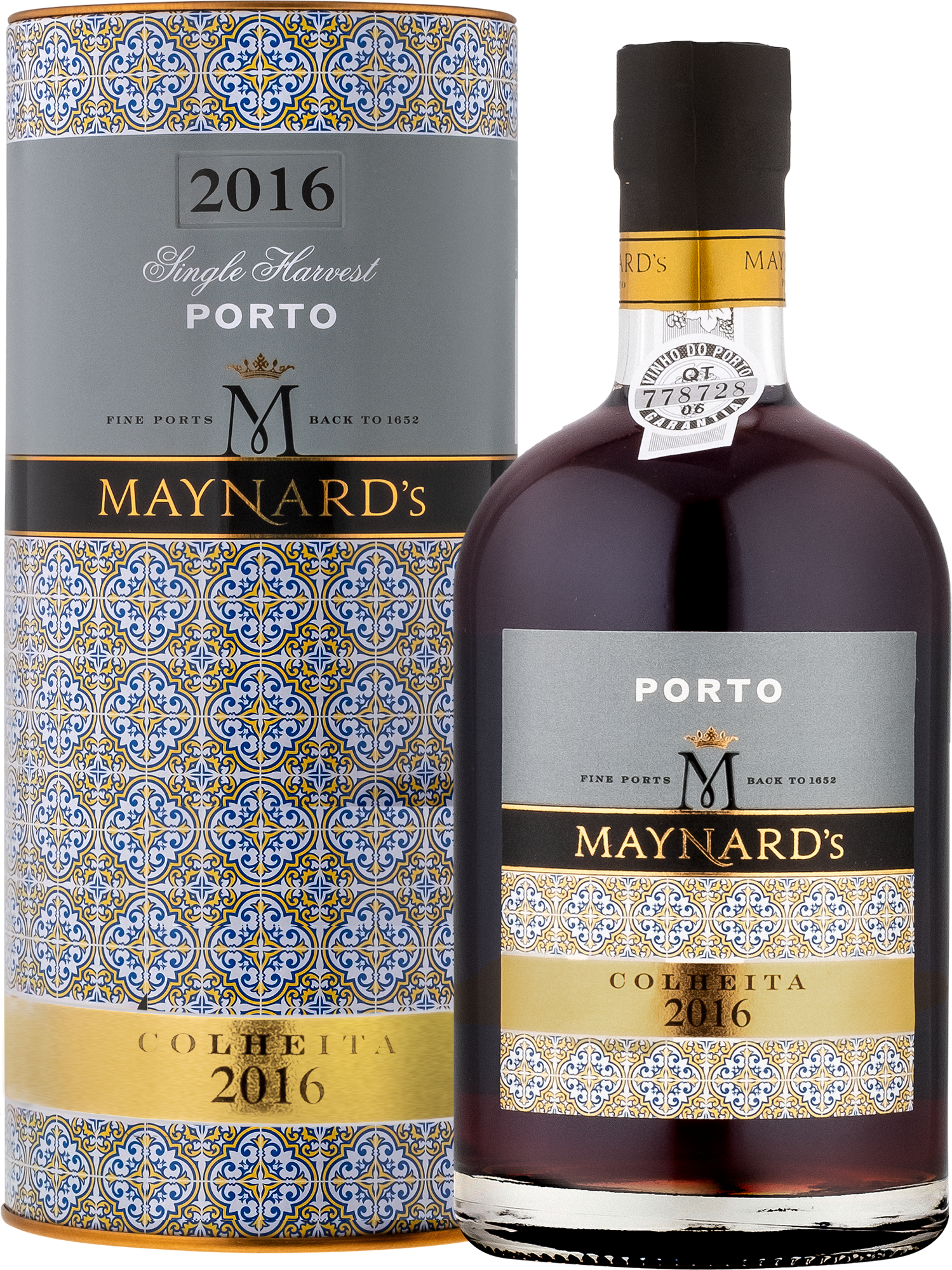 Maynards Colheita Porto 2016 - 50 cl. Single Harvest Tawny Porto - årgangs-tawny i gaverør