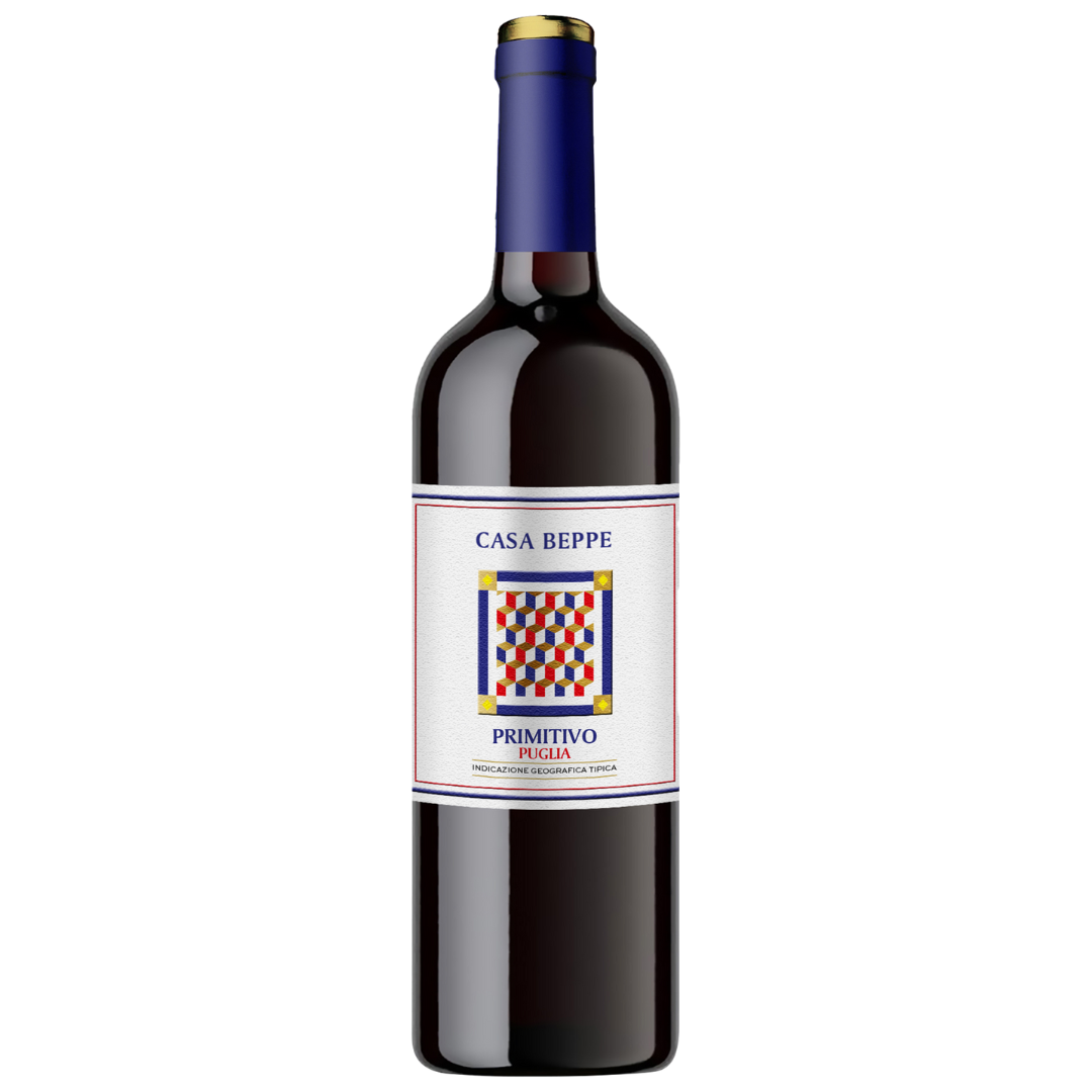 Primitivo Puglia IGT 2021 Casa Beppe - Riolite Vini- originalaftappet kvalitets-Primitivo
