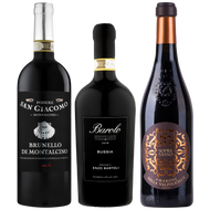 ITALIENSK SMAGEKASSE - KONGEVINE: BAROLO, BRUNELLO & AMARONE
