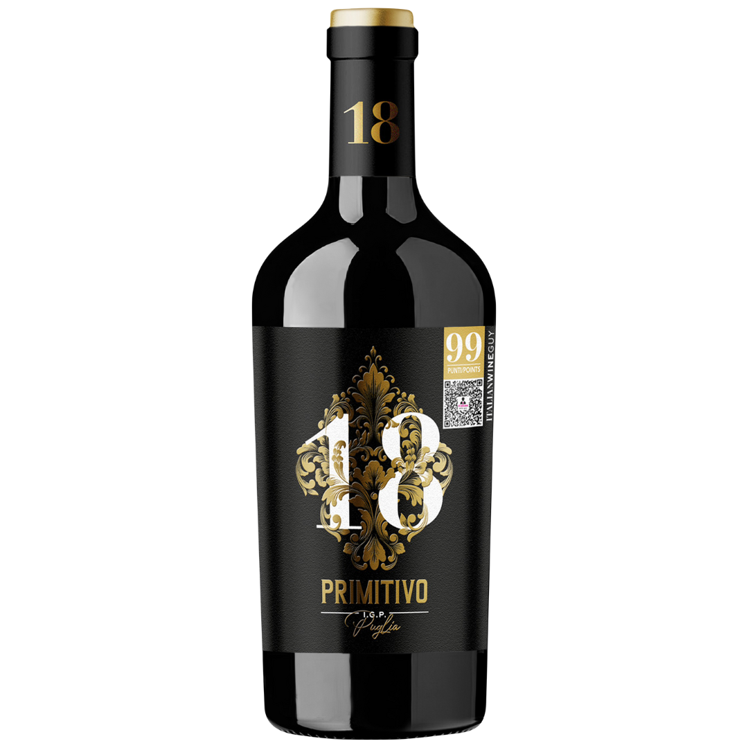 Rødvin Primitivo Diciotto 18 % Gradi - Puglia IGP